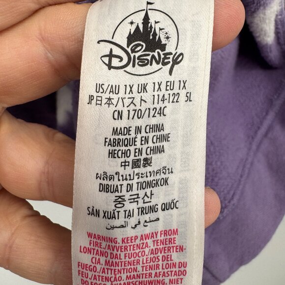 Disneyland Mickey Mouse Genuine Mousewear Purple Tie-Dye Sweatshirt plus size 1X - Picture 8 of 13
